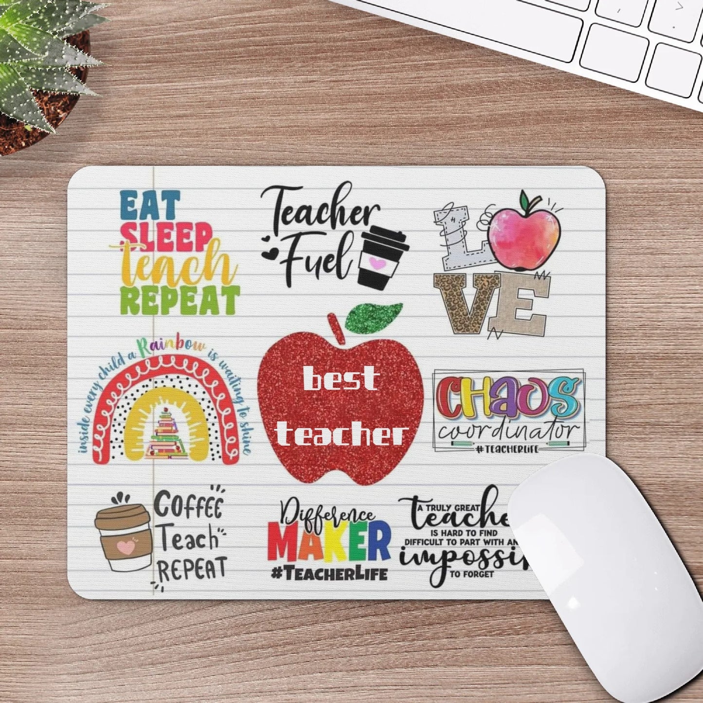 Square Rubber Mouse Mat Pad