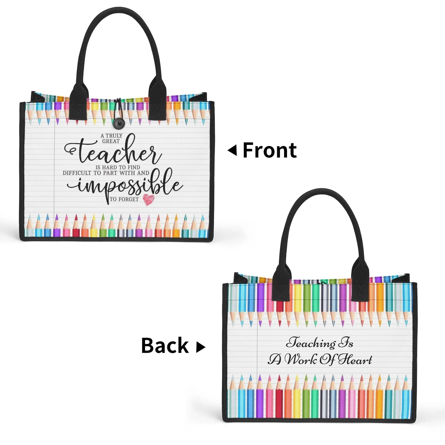 Premium All-Over Print Canvas Tote Bag(3 layers)