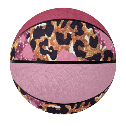 Premium Leather Basketball Gift with Sports Teams Flags Country Icon