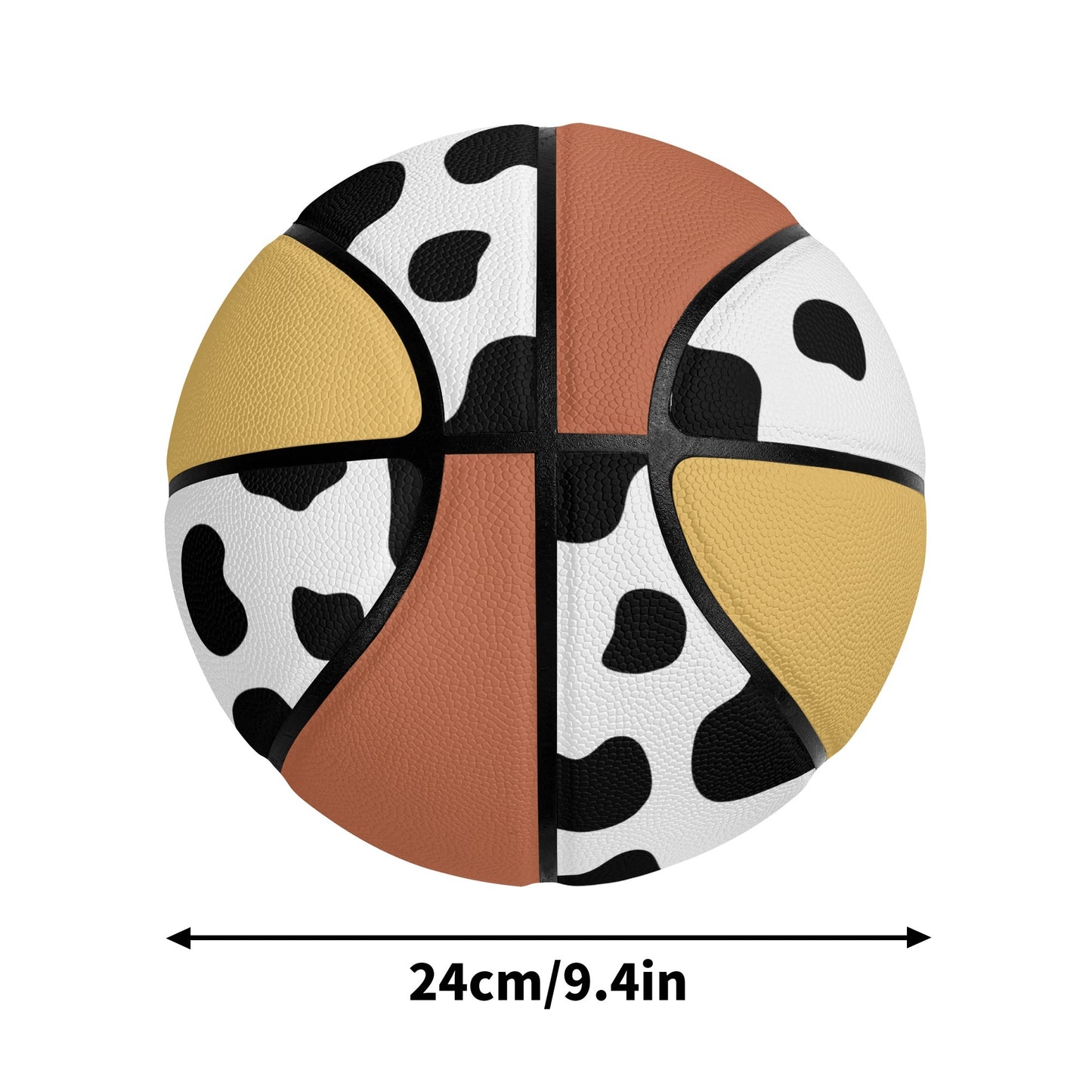 Premium Leather Basketball Gift with Sports Teams Flags Country Icon