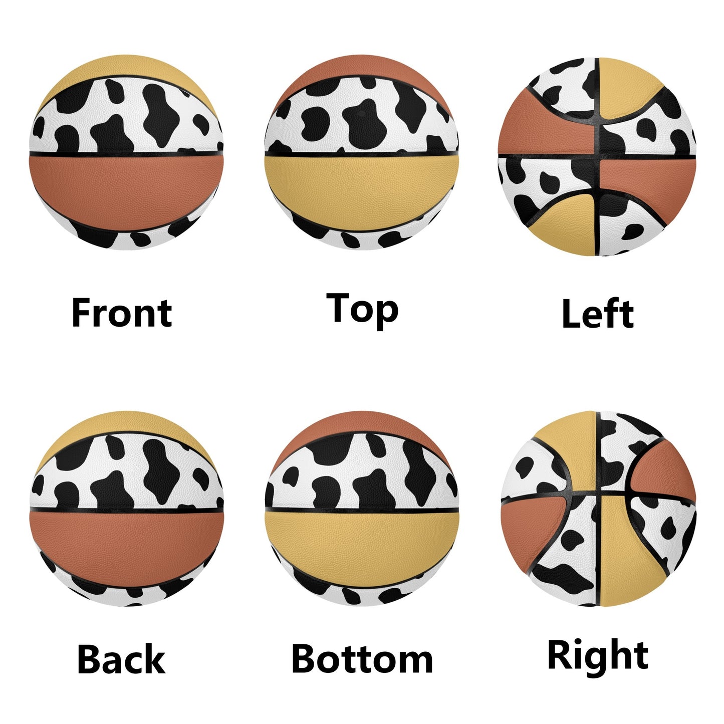 Premium Leather Basketball Gift with Sports Teams Flags Country Icon