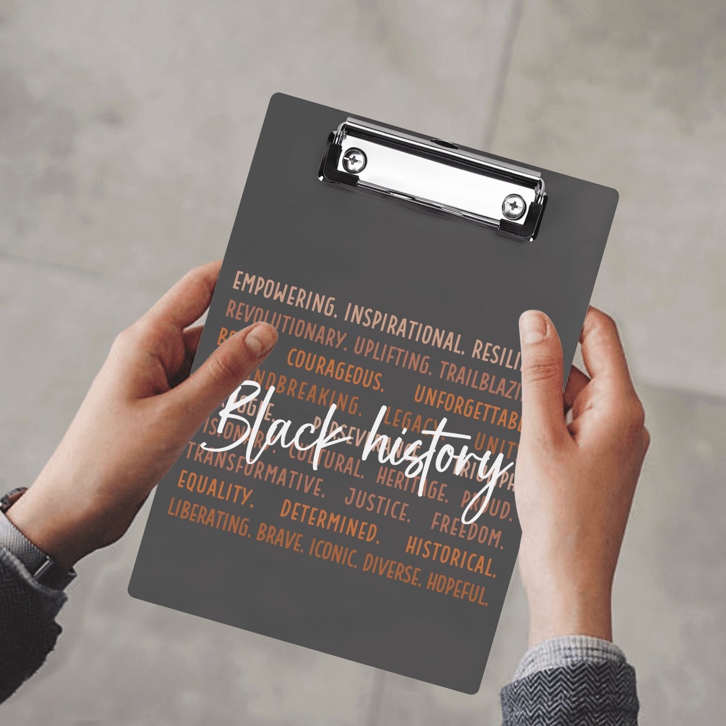 Hardboard Wood Clipboard (with clip)