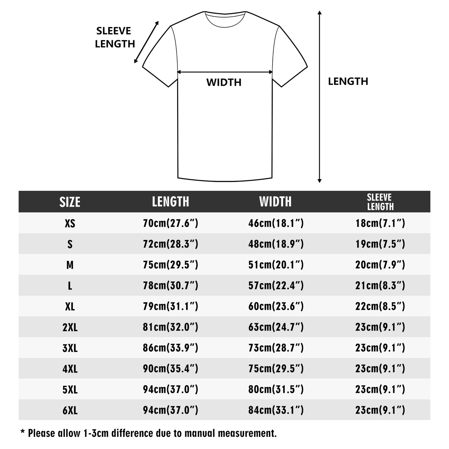 Unisex Adult Short Sleeve Tshirt