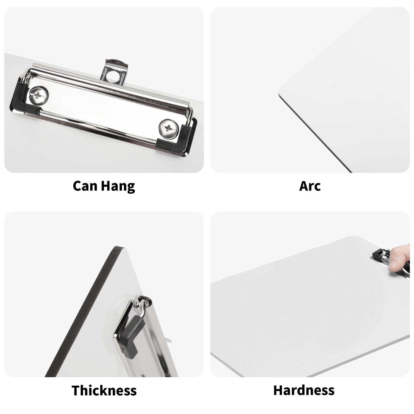 Hardboard Wood Clipboard (with clip)