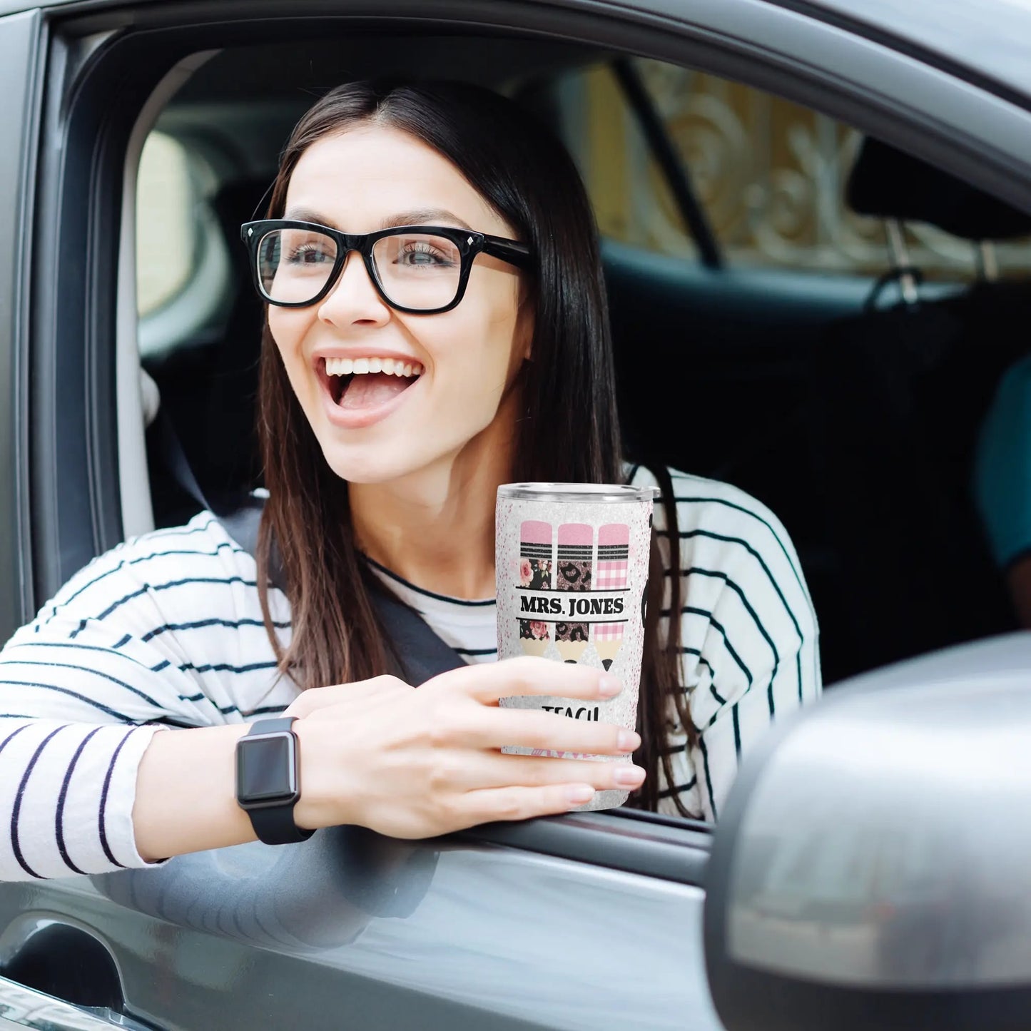 All Over Printing Stainless Steel 20oz Car Tumbler Personalized Gift